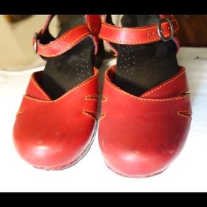 Dansko red Mary Jane clog size 36
